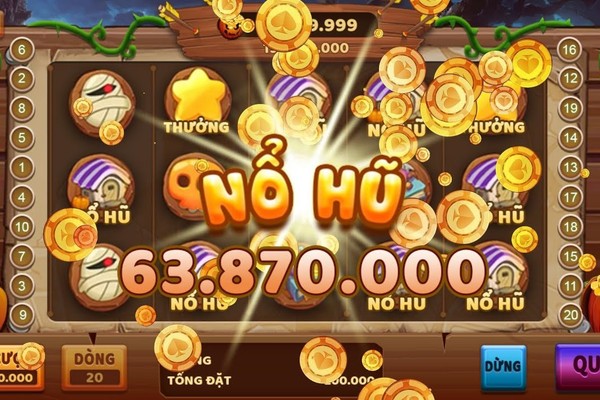 Jackpot lũy tiến với đống tiền và ánh sáng rực rỡ