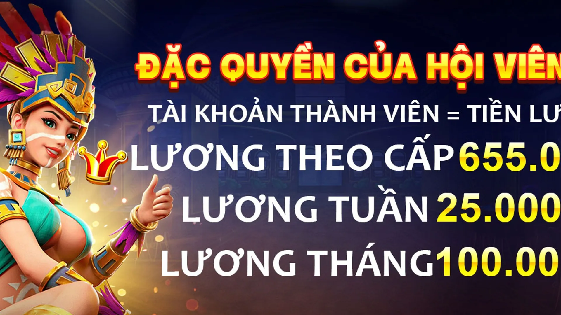 Hình ảnh sang trọng thể hiện đặc quyền VIP của WW88 với các biểu tượng nổ hũ và phần thưởng vàng.